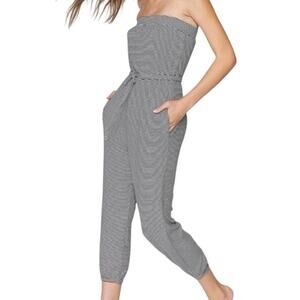 Spiritual Gangster Charcoal Strapless Jumpsuit